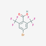 4-Bromo-2,6-bis(trifluoromethyl)benzoic acid结构式