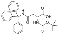 Structure of BOC-D-ASN(TRT)-OH