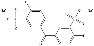 Structure of Disodium 3,3'-disulfonate-4,4'-difluorobenzophenone