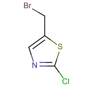 Structure of Thiazole, 5-(bromomethyl)-2-chloro-