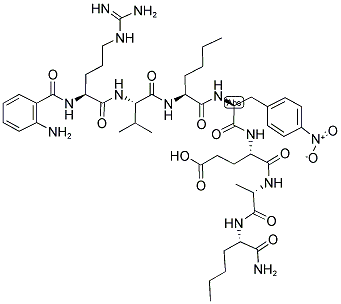 Structure of H-2-ABZ-ARG-VAL-NLE-PHE(4-NO2)-GLU-ALA-NLE-NH2
