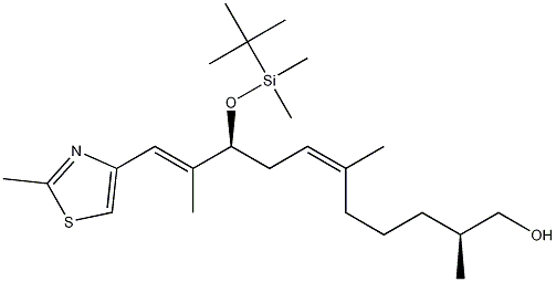 Structure of (+)-(2S,6Z,9S,10E)-9-{[tert-Butyl(dimethyl)silyl]oxy}-2,6,10-trimethyl-11-(2-methyl-1,3-thiazol-4-yl)-undeca-6,10-dien-1-ol