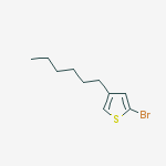2-Bromo-4-hexylthiophene结构式