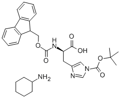 Structure of FMOC-D-HIS(BOC)-OH CHA