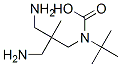 Carbamic acid, [3-amino-2-(aminomethyl)-2-methylpropyl]-, 1,1-dimethylethyl结构式
