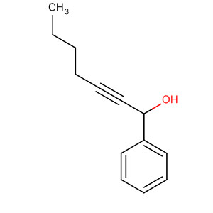 Structure of Benzenemethanol, a-1-hexynyl-