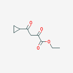 Structure of ethyl 4-cyclopropyl-2,4-dioxobutanoate