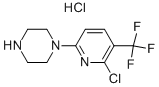 1-(6-chloro-5-(trifluoromethyl)pyridin-2-yl)piperazine hydrochloride结构式