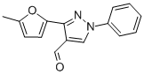 Structure of 3-(5-METHYL-FURAN-2-YL)-1-PHENYL-1H-PYRAZOLE-4-CARBALDEHYDE