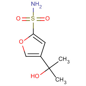 Structure of 2-Furansulfonamide, 4-(1-hydroxy-1-methylethyl)-