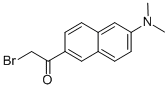 Structure of 6-BROMOACETYL-2-DIMETHYLAMINONAPHTHALENE
