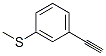 Structure of BENZENE, 1-ETHYNYL-3-(METHYLTHIO)-