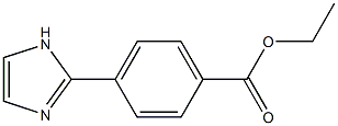 Structure of Benzoic acid, 4-(1H-imidazol-2-yl)-, ethyl ester