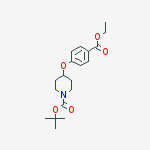 Structure of Tert-butyl 4-(4-ethoxycarbonylphenoxy)piperidine-1-carboxylate