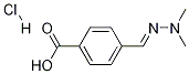 Structure of 4-[(E)-(dimethylhydrazinylidene)methyl]benzoic acid,hydrochloride