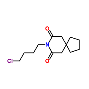 Structure of 8-(4-CHLOROBUTYL)-8-AZASPIRO[4.5]DECANE-7,9-DIONE