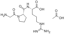 Structure of H-GLY-PRO-ARG-OH ACETATE SALT