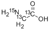 Structure of GLYCINE (U-13C2, 15N)
