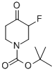 Structure of TERT-BUTYL 3-FLUORO-4-OXOPIPERIDINE-1-CARBOXYLATE