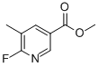 Structure of METHYL 6-FLUORO-5-METHYLPYRIDINE-3-CARBOXYLATE