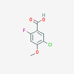 Structure of Benzoic acid, 5-chloro-2-fluoro-4-Methoxy-