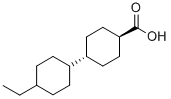 反式-4-乙基双环己烷-4-甲酸结构式