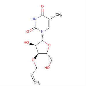 Structure of Thymidine, 3'-O-2-propenyl-