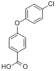 4-(4-氯苯氧基)苯甲酸结构式