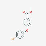 Methyl 4-(4-bromophenoxy)benzoate结构式