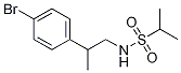 N-(2-(4-溴苯基)丙基)丙烷-2-磺酰胺结构式