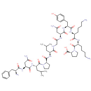 Structure of L-Proline,L-phenylalanyl-L-asparaginyl-L-leucyl-L-prolyl-L-leucylglycyl-L-asparaginyl-L-tyrosyl-L-lysyl-L-lysyl-