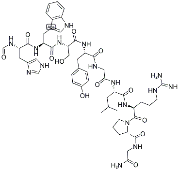 Structure of N-ALPHA-FORMYL-HIS-TRP-SER-TYR-GLY-LEU-ARG-PRO-GLY-NH2