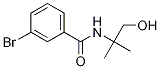 3-broMo-N-(1-hydroxy-2-Methylpropan-2-yl)benzaMide结构式