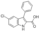 Structure of 5-CHLORO-3-PHENYL-1H-INDOLE-2-CARBOXYLIC ACID