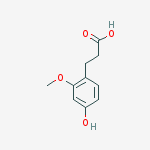3-(4-hydroxy-2-methoxyphenyl)propanoic acid结构式