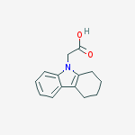 2-(1,2,3,4-tetrahydrocarbazol-9-yl)acetic Acid结构式