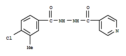 N(1)-isonicotinoyl-N(2)-3-methyl-4-chlorobenzoylhydrazine结构式