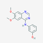 Structure of 3-[(6,7-dimethoxyquinazolin-4-yl)amino]phenol