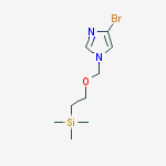 Structure of 4-bromo-1-((2-(trimethylsilyl)ethoxy)methyl)-1H-imidazole