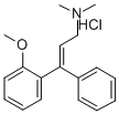 1-(邻茴香基)-1-苯基-3-二甲基氨基丙-1-烯盐酸盐结构式