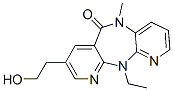 6H-Dipyrido[3,2-b:2',3'-e][1,4]diazepin-6-one,11-ethyl-5,11-dihydro-8-(2-hydroxyethyl)-5-methyl-结构式