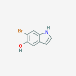 Structure of 6-bromo-1H-indol-5-ol