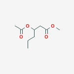Structure of HEXANOIC ACID 3-(ACETYLOXY)-,METHYL ESTER