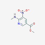 Structure of 6-METHYLAMINO-5-NITRO-NICOTINIC ACID METHYL ESTER