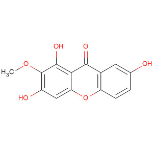 9H-Xanthen-9-one, 1,3,7-trihydroxy-2-methoxy-结构式