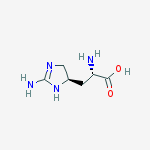 1H-Imidazole-4-propanoic acid, alpha,2-diamino-4,5-dihydro-, (R-(R*,S*))-结构式