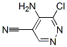 Structure of 4-Pyridazinecarbonitrile,  5-amino-6-chloro-