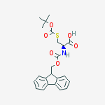 Structure of (R)-2-((((9H-Fluoren-9-yl)methoxy)carbonyl)amino)-3-((tert-butoxycarbonyl)thio)propanoic acid