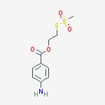 Structure of 2-(4-AMINOBENZOYLOXY)ETHYL METHANETHIOSULFONATE
