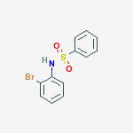 N-(2-bromophenyl)benzenesulfonamide结构式